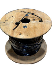 Unbranded Electrical Wire 12 AWG Solid THHN/THWN Black Approx 500 ft E1
