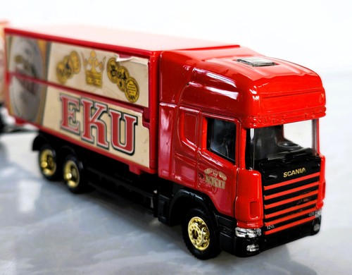EKU Pils Grell Minitruck Werbetruck Sammeltruck Scania 124L+Anhänger + Stapler - Bild 7 von 11