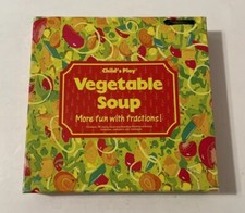 Vintage Vegetable Soup Learning Fractions Game by Child's Play - 1989 - Complete