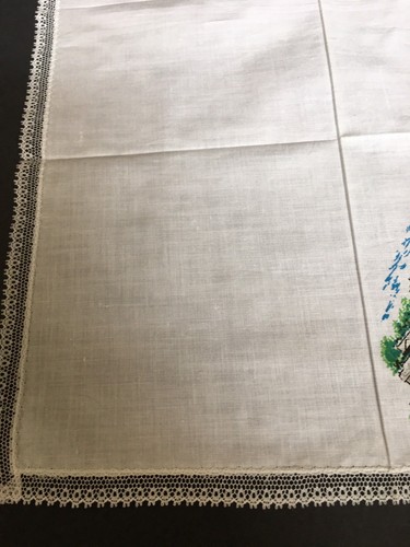 Vintage Hankie Handkerchief Souvenir Post Office Cooma N.S.W. 11" P-6 - Picture 7 of 7