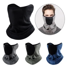 Face Mask Windproof Fleece Neck Warmer Soft Half Face Cover for Cold Weather