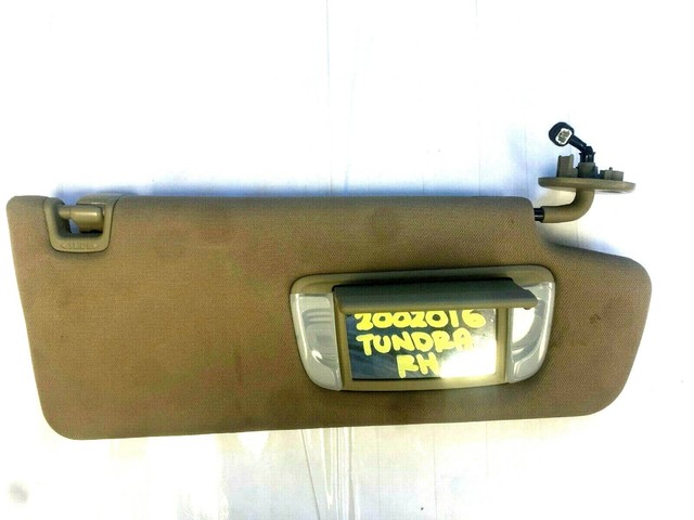 2015 2018 TOYOTA TUNDRA SUN VISOR RIGHT PASSENGER SIDE OEM EBay