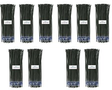 1000 Black 11" inch Wire Cable Zip Ties Nylon Tie Wraps 70lb Tiger Ties USA