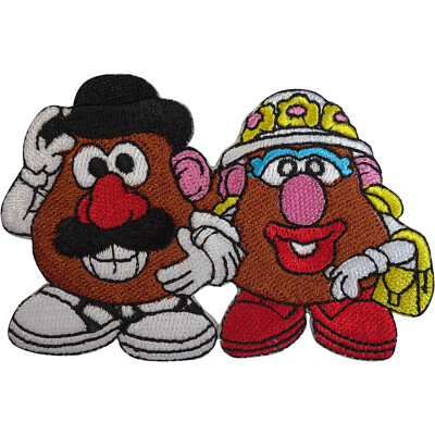 Disney Toy Story Mr. und Mrs. Kartoffelkopf Aufnäher Aufbügeln Besticktes Abzeichen