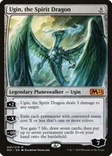 MTG Magic the Gathering Ugin, the Spirit Dragon (1/470) Core Set 2021 LP