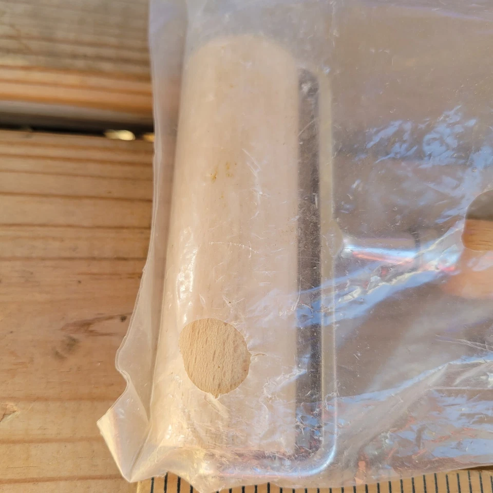 Unbranded Brown Wooden Double Plain Rolling Pin Dough And Pizza Roller 9.5 inch - Image 3 of 4