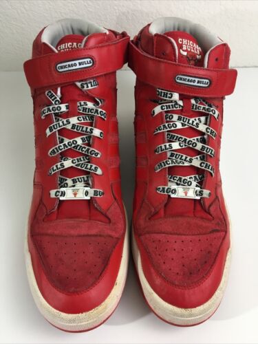 Men’s Adidas Forum Mid NBA Chicago Bulls Basketball Shoe 2008 Size 17 - Picture 3 of 12