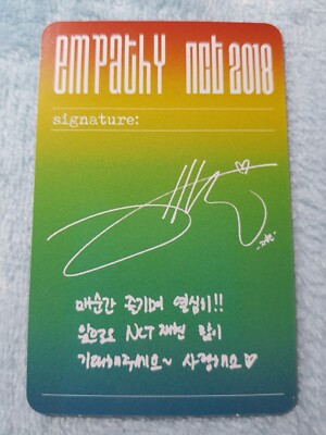 NCT 2018 1st Album EMPATHY Jaehyun Type-A Photo Card Official K