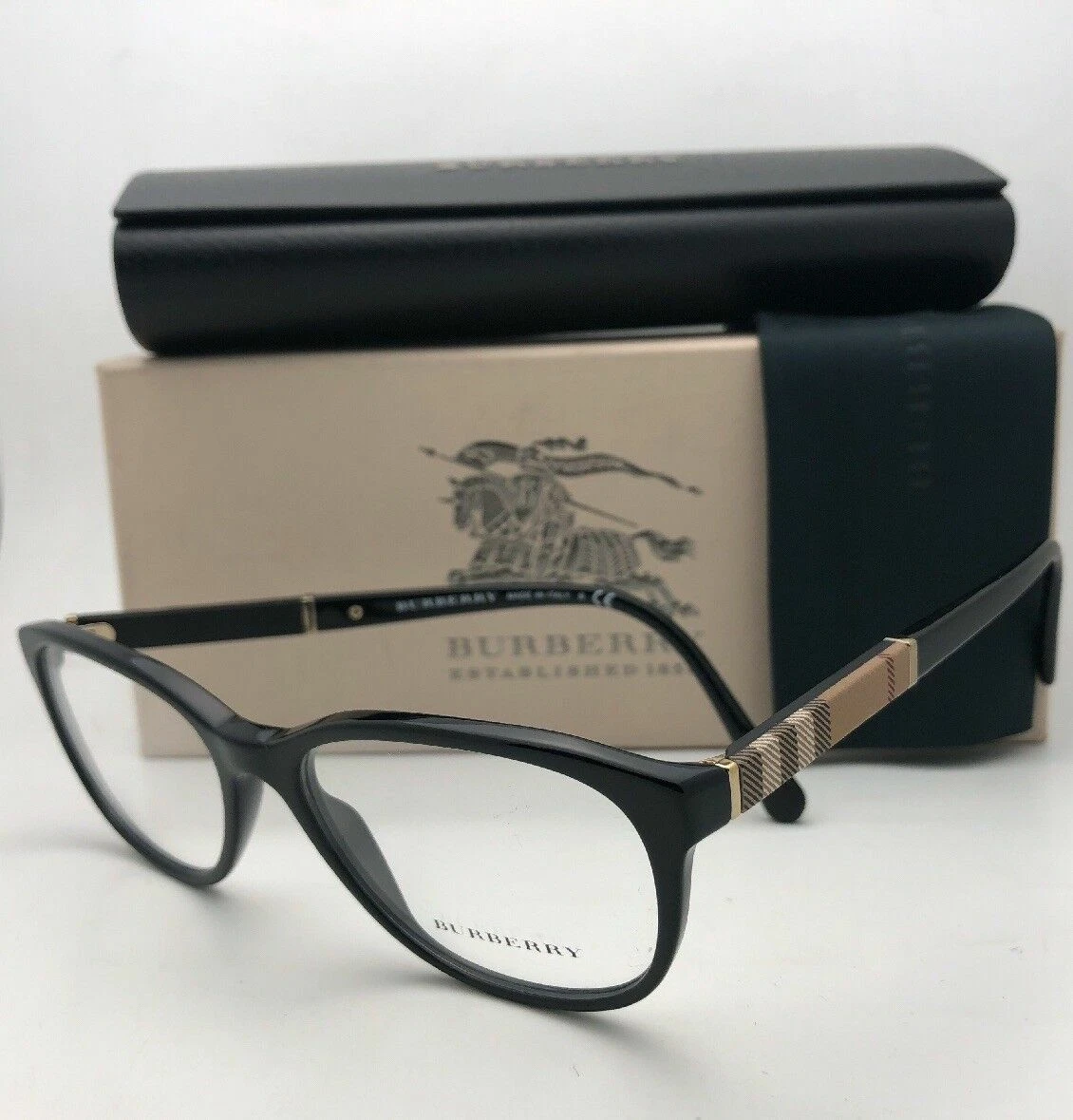 Burberry plaid top eyeglasses frames