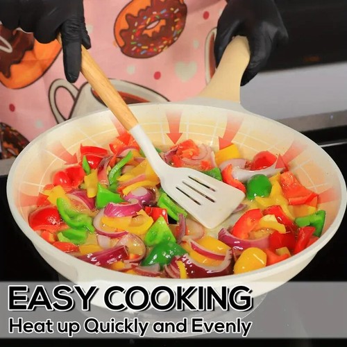 Juego de utensilios de cocina 23 piezas, ollas y sartenes antiadherentes accesorios de cocina inducción - Imagen 2 de 9