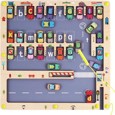 Magnetic Alphabet Maze Letter Puzzle for Fun Learning, Montessori... 