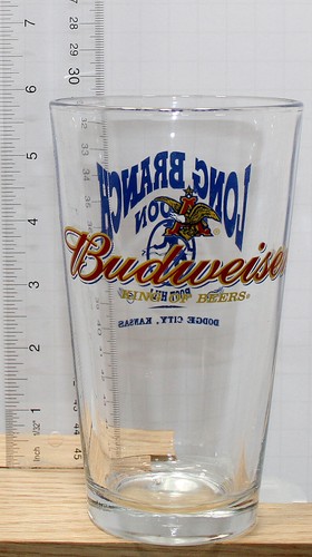 ANHEUSER BUSCH BR. CO. ST. LOUIS,MO. V. 1990's A.C.L. "BUDWEISER" PINT GLASS - Picture 6 of 6