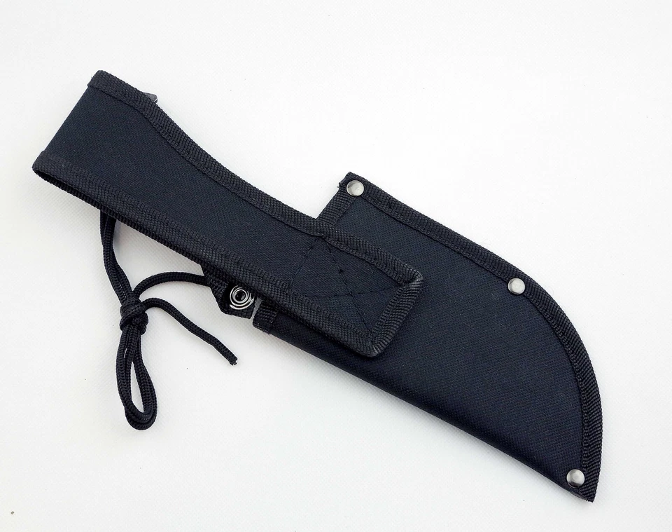 CUCHILLO SUPERVIVENCIA MACHETE CAZA TÁCTICO RASTREADOR SOBREVIVIENTE 10" FUNDA HOJA FIJA Foto 3 de 4