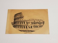 Antique Roma Il Colosseo RPPC Postcard Roman Colosseum Unused