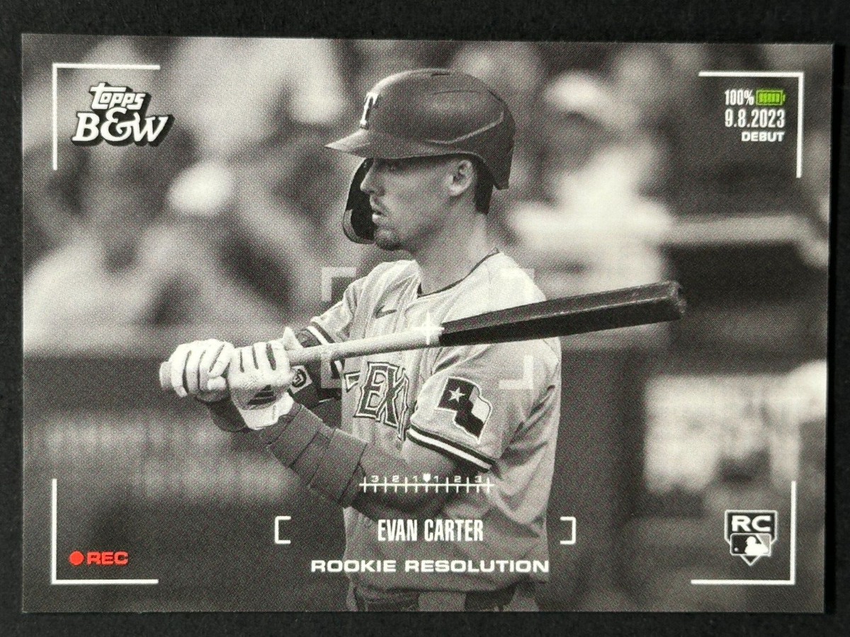 TOPPS 以外　 EVAN CARTER Evan Carter #RR8 - 2024 Topps Black & White Rookie Resolution | eBay