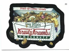 2005 TOPPS WACKY PACKAGES SERIES 2 CARD 20 KRUSTY KRUMBS CHECKLIST BACK