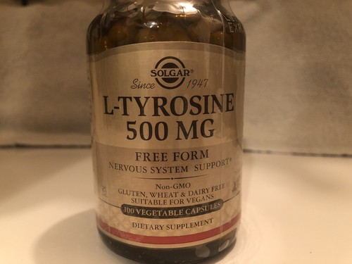 Solgar L-Tyrosine 500 mg, 100 Vegetable Capsules - Brain & Nervous System - Picture 2 of 6