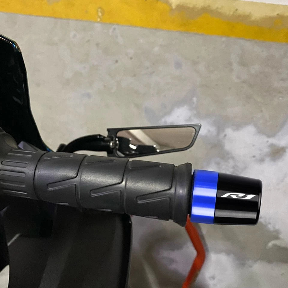 Tapones de empuñaduras de manillar extremos para YAMAHA YZF-R1 YZF-R1M YZF-R1S YZF R1 Foto 3 de 4