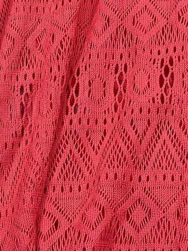 RUSTY Cover-Up Kaftan Lace Drawstring Waist Fuschia Batwing Beach Swim Size M - Picture 6 of 15