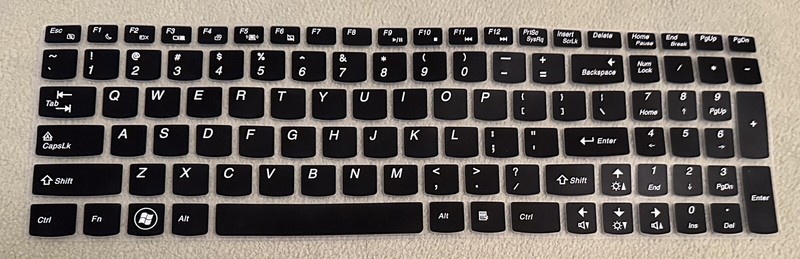 Keyboard Cover  Protector for LENOVO Z70 Z70-80 BLACK NEW