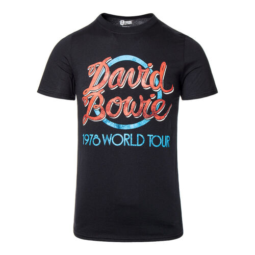 Rentmeester Bovenstaande Tegenslag David Bowie Official World Tour 1978 New Black T-Shirt | eBay