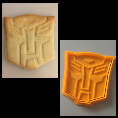 Autobot Transformers 3D gedruckt Ausstecher Stempel Backen Keks Form Werkzeug