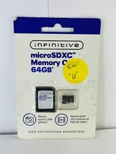 Infinitive microSDXC Memory Card 64GB with Adapter