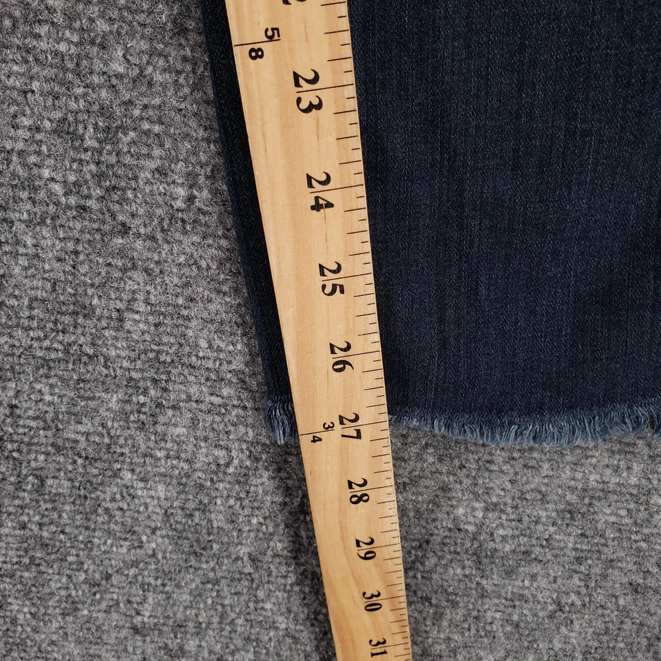 Pantalones de mezclilla AG Adriano Goldschmied para mujer 25 azules The Stevie ajustados tobillo recto Foto 4 de 4