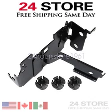 Radar Bracket + 3x Mounting Clip Fits 2016 2017 2018 Honda Civic 1.5L 2.0L Black