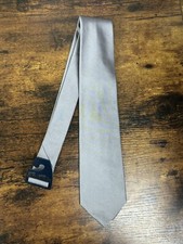 Brooks Brothers Solid Gray Tie 100 Silk Men's Necktie 58"