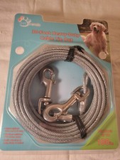 NEW pet trends 30 foot heavy-duty cable tie down for dogs up to 100lbs