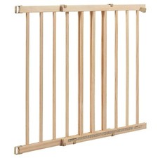 Evenflo Top of The Stair Extra Tall Hardware Mount Gate Baby Tan Wood 3DAY