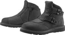 ICON El Bajo2 Motorcycle Boots Black 2023 Model