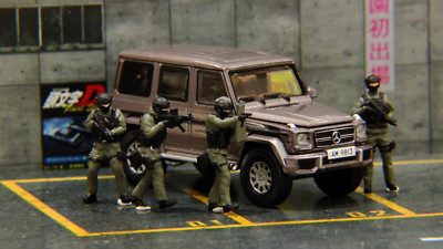 NEW 1:64 Scale Hong Kong police S.D.U. Team Figure 4pcs for