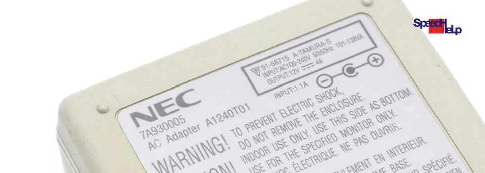 ORIGINAL NEC A1240T01 NETZTEIL MONITOR DISPLAY LCD POWER ADAPTER 12V 4A 7A930005 - Bild 2 von 3