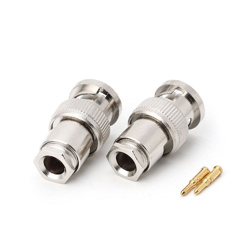 10PCS RG58 BNC Male Plug For CCTV Security Coupler Coax Video BNC Connector - Picture 6 of 7