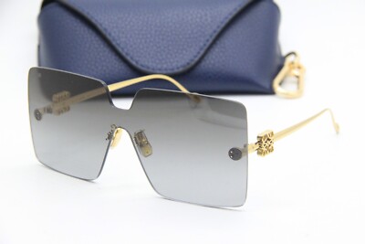 NEW LOEWE LW 40082U 30B GOLD AUTHENTIC SUNGLASSES W/CASE 144-0 | eBay