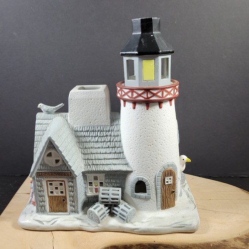 PartyLite STONEY HARBOR LIGHTHOUSE P0383 Tealight Votive Candle Holder