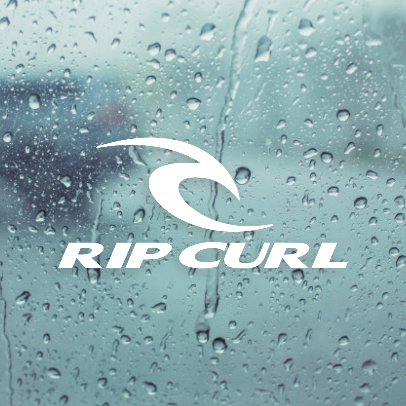 RIP CURL Die Cut White Vinyl Decal/Sticker 4 in x 1.8 in Surf Surfing Car  Window