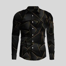 Camisa de Hombre de Vestir Moda Elegantes Casuales Formales De Rayas Cuadros