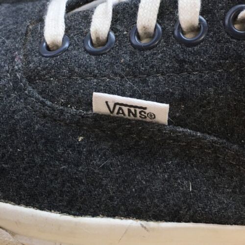 Vans Shoes Mens 10.5 Womens 12 Era 59 Skateboarding Low Sneakers White Gray Wool - Picture 7 of 17