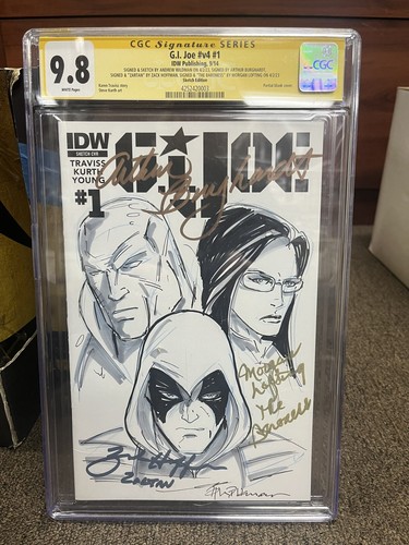 GI Joe Andrew Wildman Sketch Arthur Burghardt, Morgan Lofting & Zack Hoffman CGC