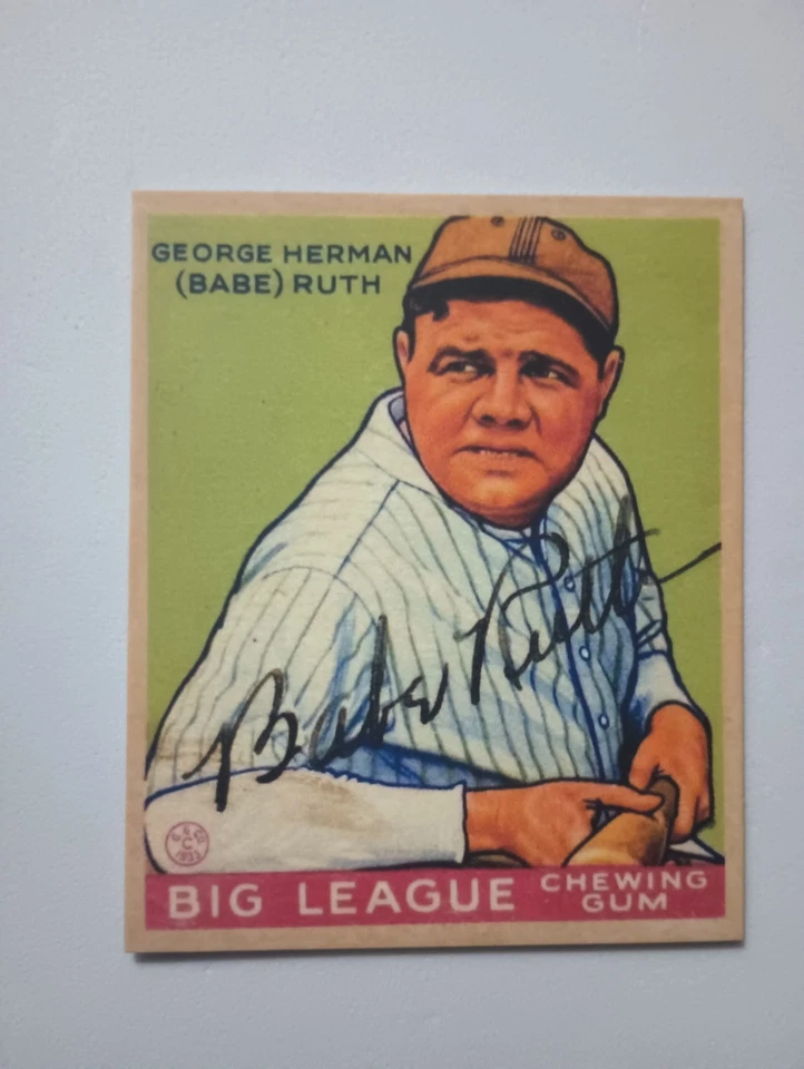 Cartão de beisebol Dover Classic Babe Ruth 1933 Goudey #181. Cartão muito bom - Imagem 2 de 4