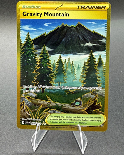 Nintendo Gravity Mountain 250/191 Sv08 Surging Sparks Holo Stadium Pokemon