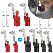 4 Turbine Whistle Exhaust Pipe Universal Turbo Sound Muffler For Car Accessory
