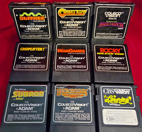 Lot of 12 Colecovision Games (one is un-labled) - Untested