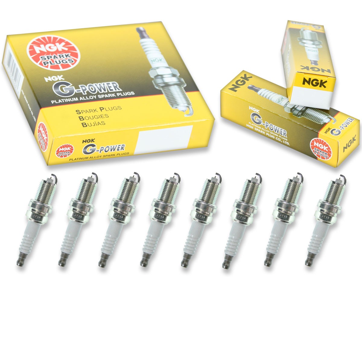 8 pcs NGK G-Power Spark Plugs for 1997 Dodge Ram 3500 5.9L V8 - Engine Kit ae