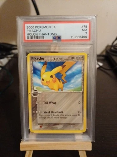 2006 Pokemon PSA 7 Pikachu  EX Holon Phantoms 79/110