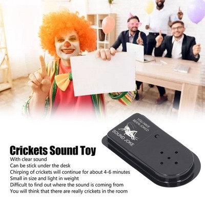 Crickets Sound Toy Auto Turn Off Back Adhesive Sticker Annoying Noise Maker