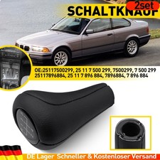 2x 5Gang Schaltknauf Schalthebel Leder Hebel Knauf für BMW 3er 5er 6er 7er x3 x5
